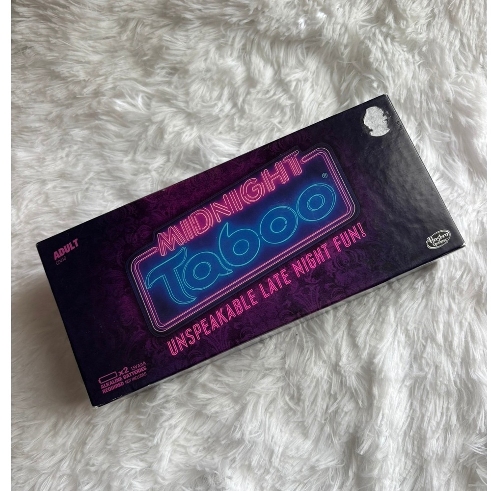 Hasbro Midnight Taboo Adult Board Game C0418 Party Game for Adults